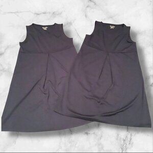Girls Ponte Knit Jumper Navy Sleeveless Uniform 2pcs Size L 10/12 by The Childre